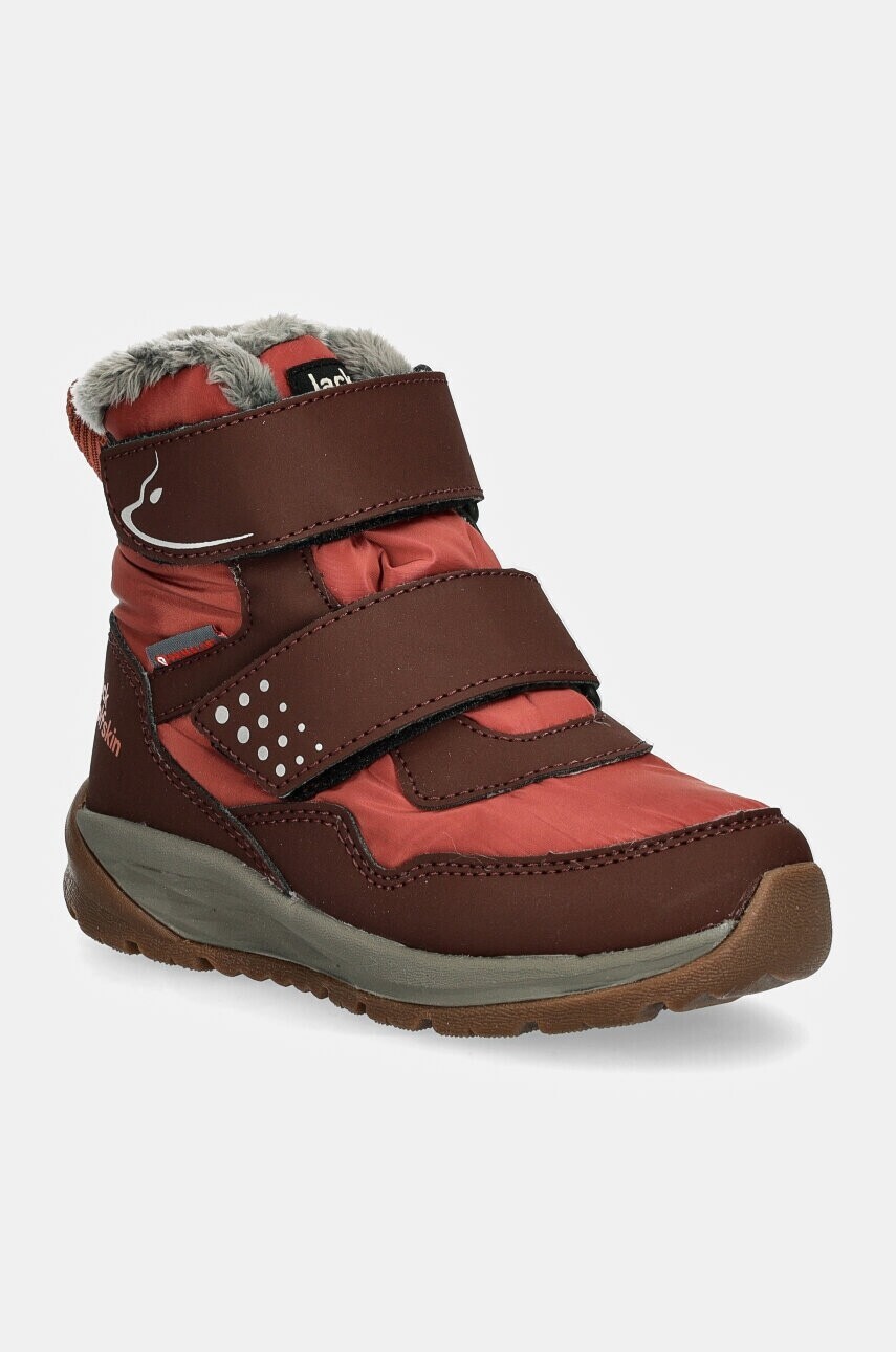 Detské zimné topánky Jack Wolfskin bordová farba, A62146