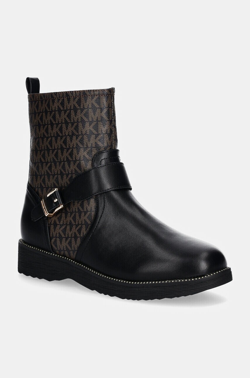 Detské topánky Michael Kors HASKELL MOTO čierna farba, MK101100