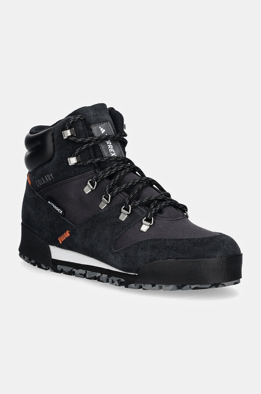 Topánky adidas TERREX Snowpitch pánske, tmavomodrá farba, jemne zateplené, IH3663