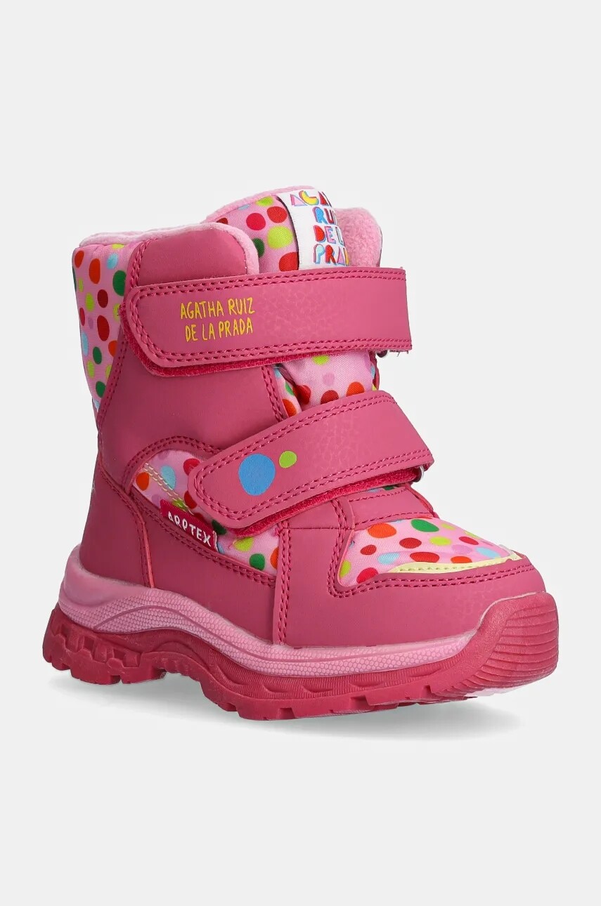 Detské semišové topánky Agatha Ruiz de la Prada ružová farba, 241990