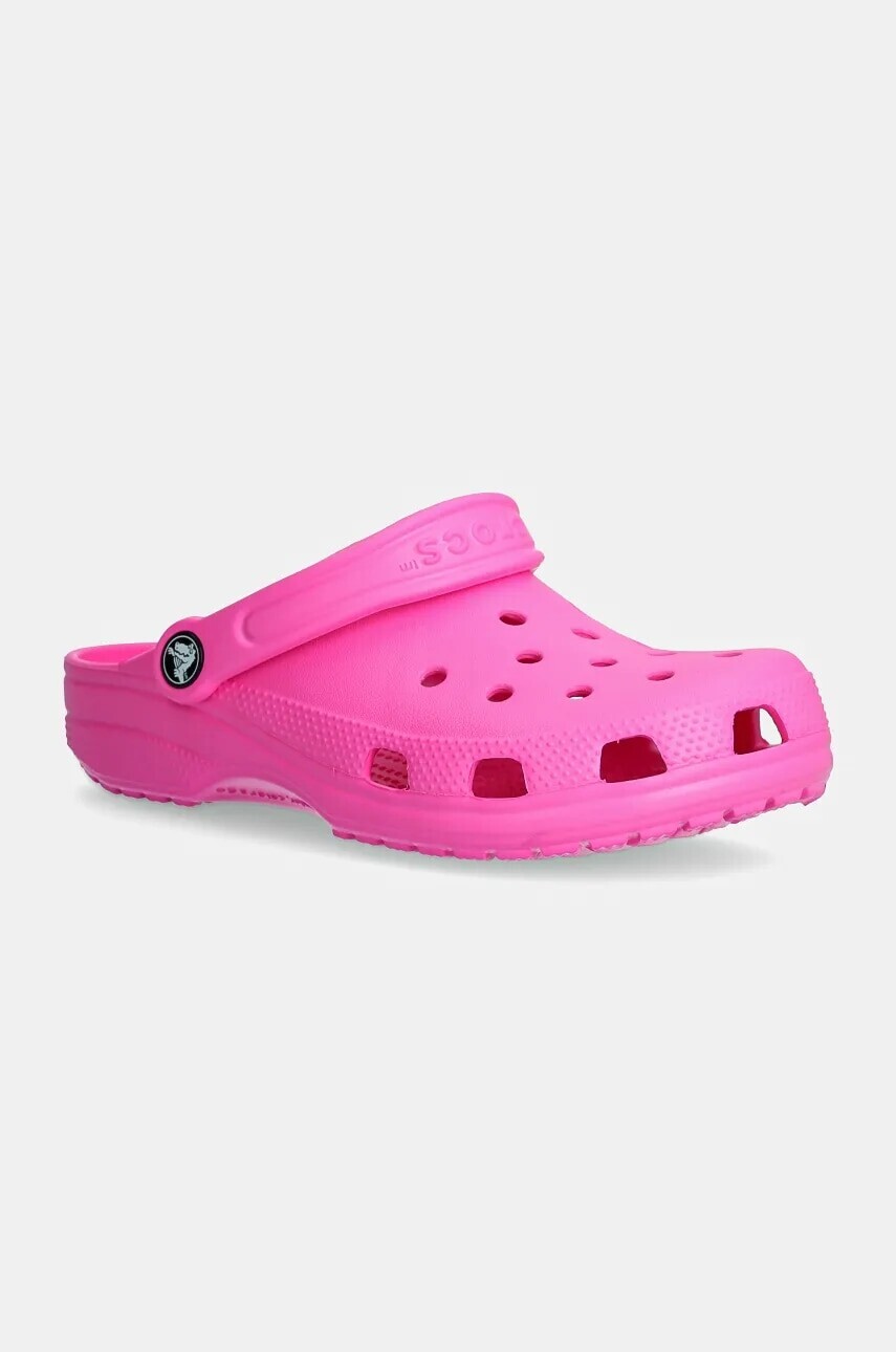 Detské šľapky Crocs CLASSIC CLOG ružová farba, 206991.G