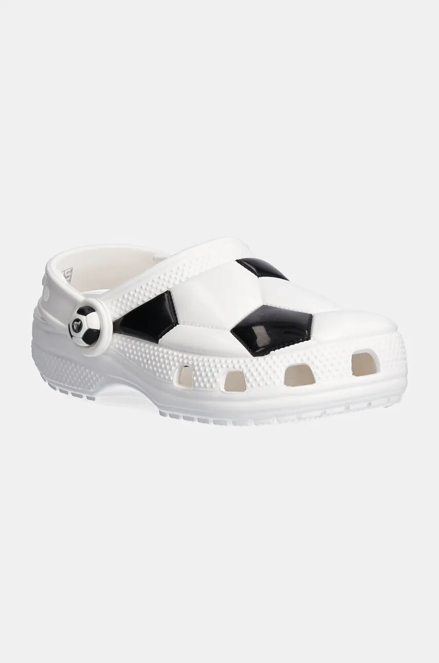 Detské šľapky Crocs CLASSIC SOCCER BALL CLOG biela farba, 210023