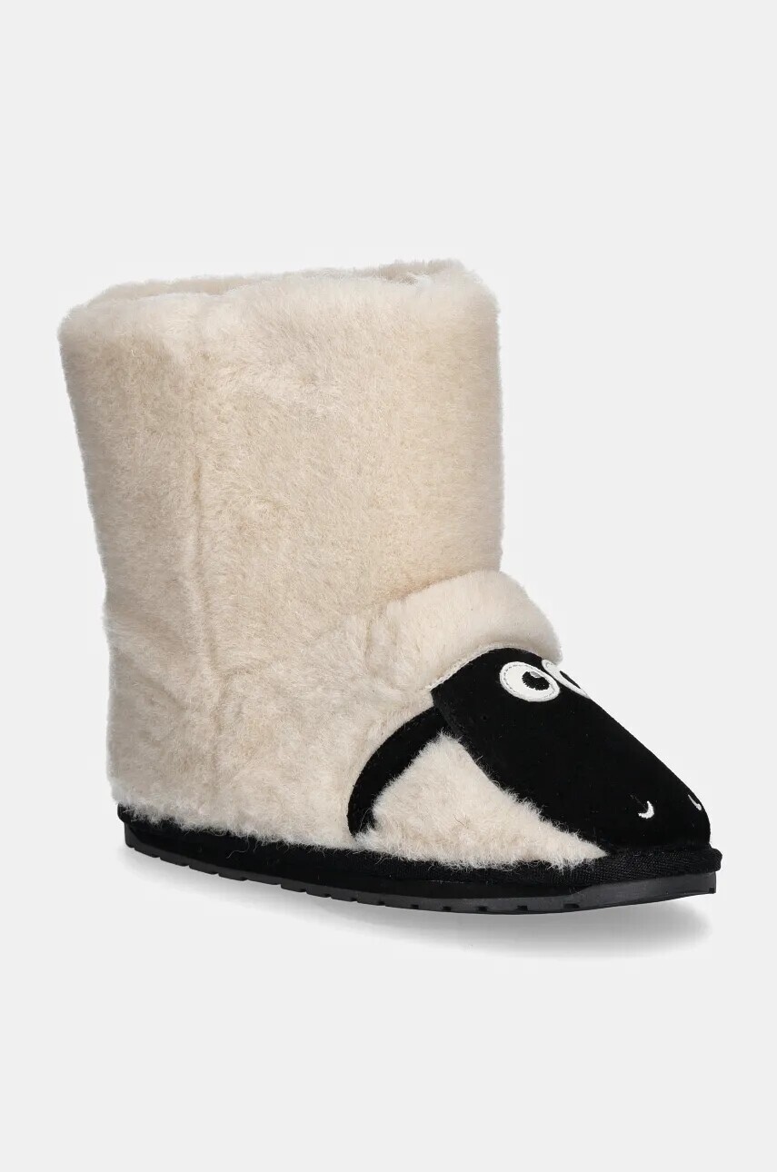 Detské zimné topánky Emu Australia Shaun The Sheep béžová farba, K13111