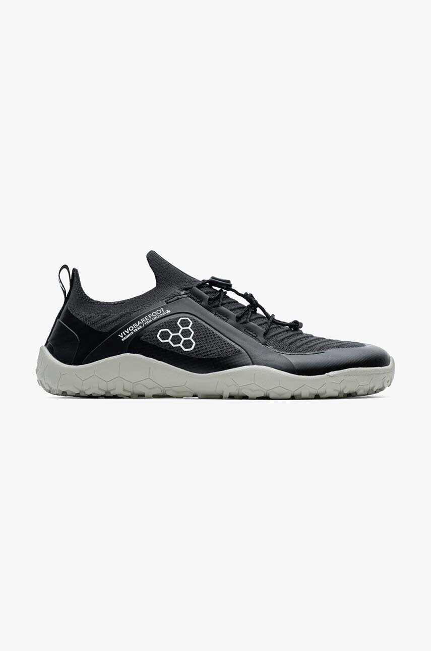 Topánky Vivobarefoot Primus Trail Knit FG pánske, čierna farba, 309099