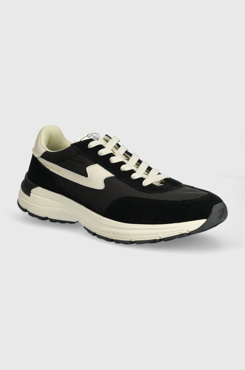 Tenisky Stepney Workers Club Osier S-Strike Suede Mix čierna farba, YP02015