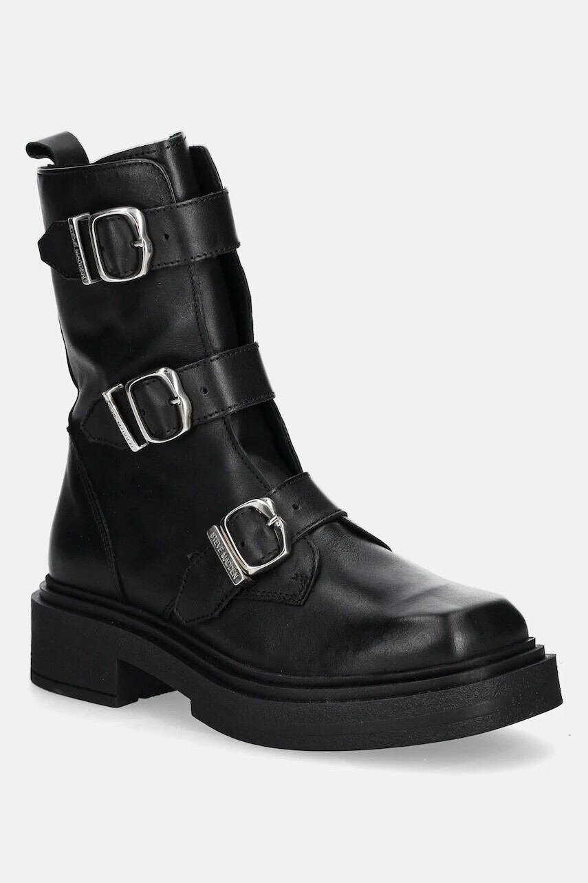 Členkové topánky Steve Madden Clipper dámske, čierna farba, na platforme, jemne zateplené, SM11003402