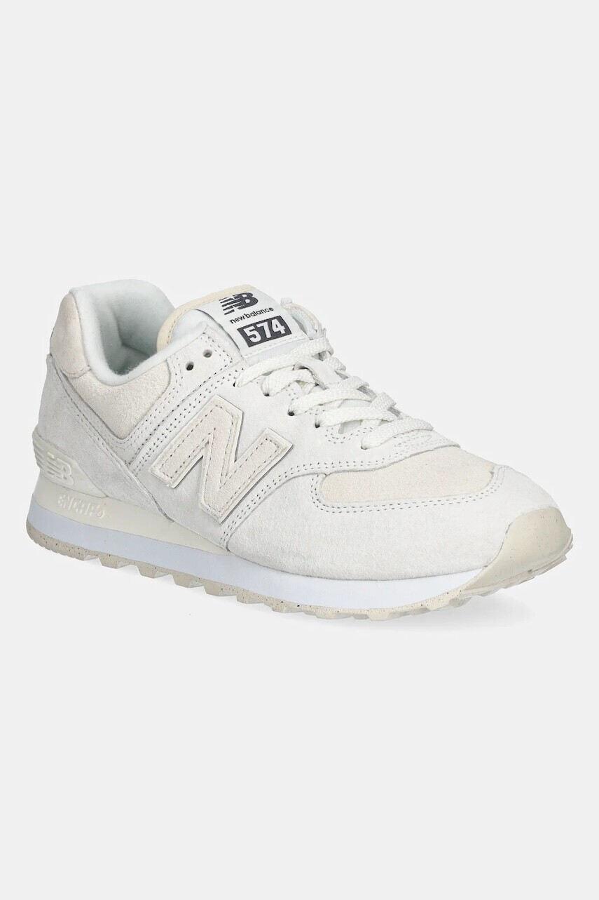 Semišové tenisky New Balance 574 béžová farba, WL574HJ2
