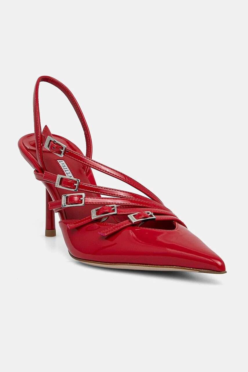 Kožené lodičky Le Silla Chanel Scarlet červená farba, 4294D080BXPXKAB895
