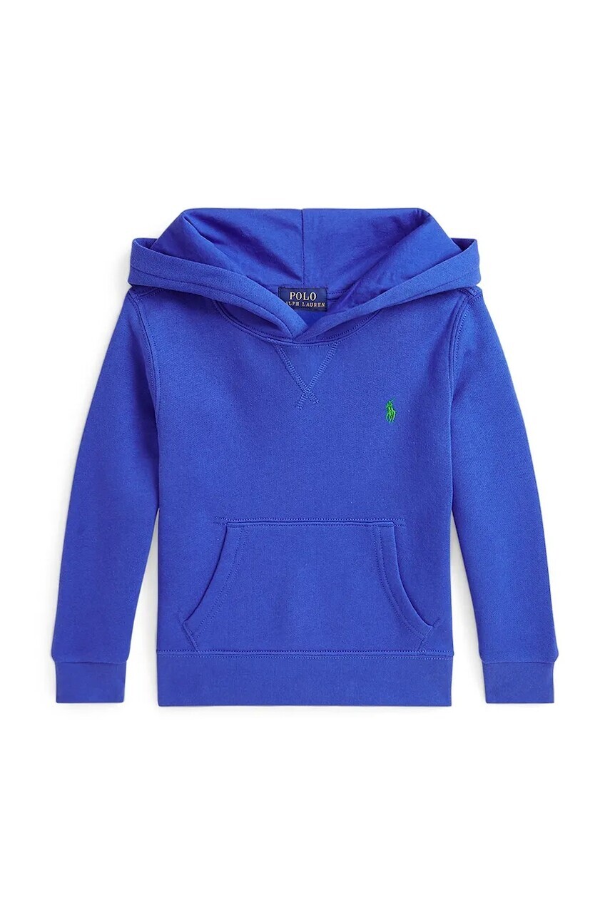Detská mikina Polo Ralph Lauren s kapucňou, jednofarebná, 322749954051