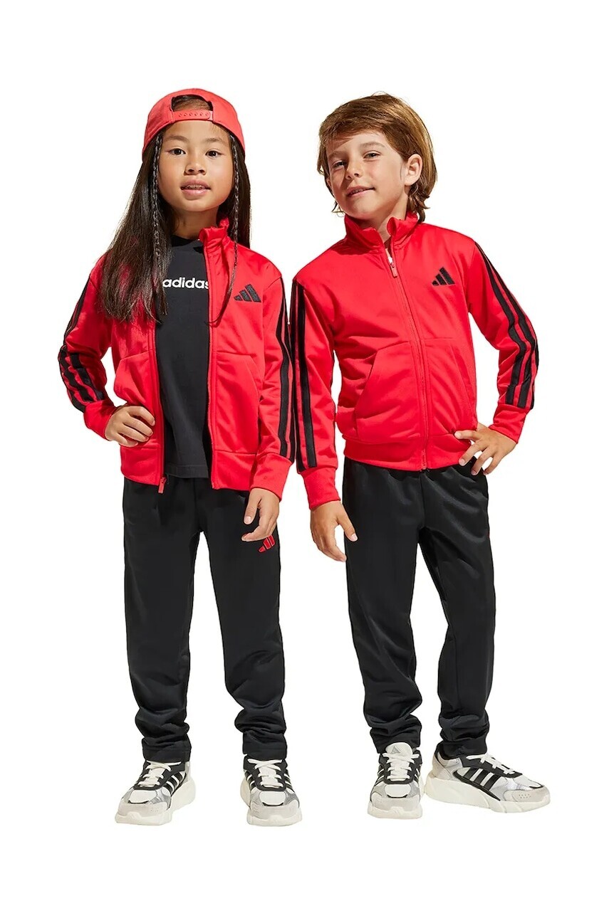 Detská tepláková súprava adidas červená farba, JE1400