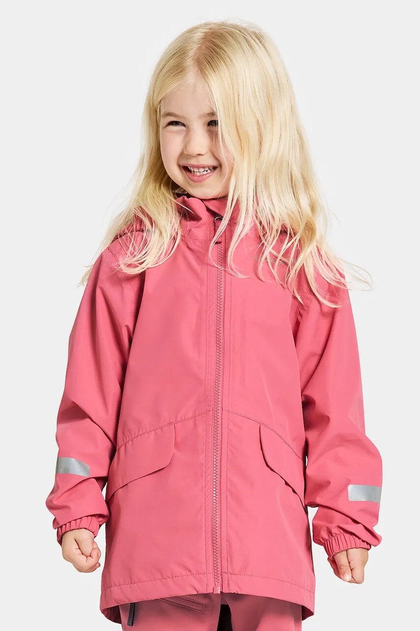 Detská bunda Didriksons NORMA KIDS JKT ružová farba, 505264