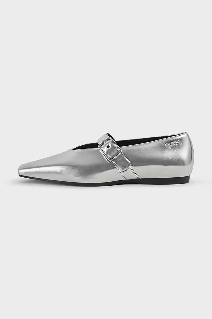Kožené balerínky Vagabond Shoemakers WIOLETTA strieborná farba, 5701-283-79