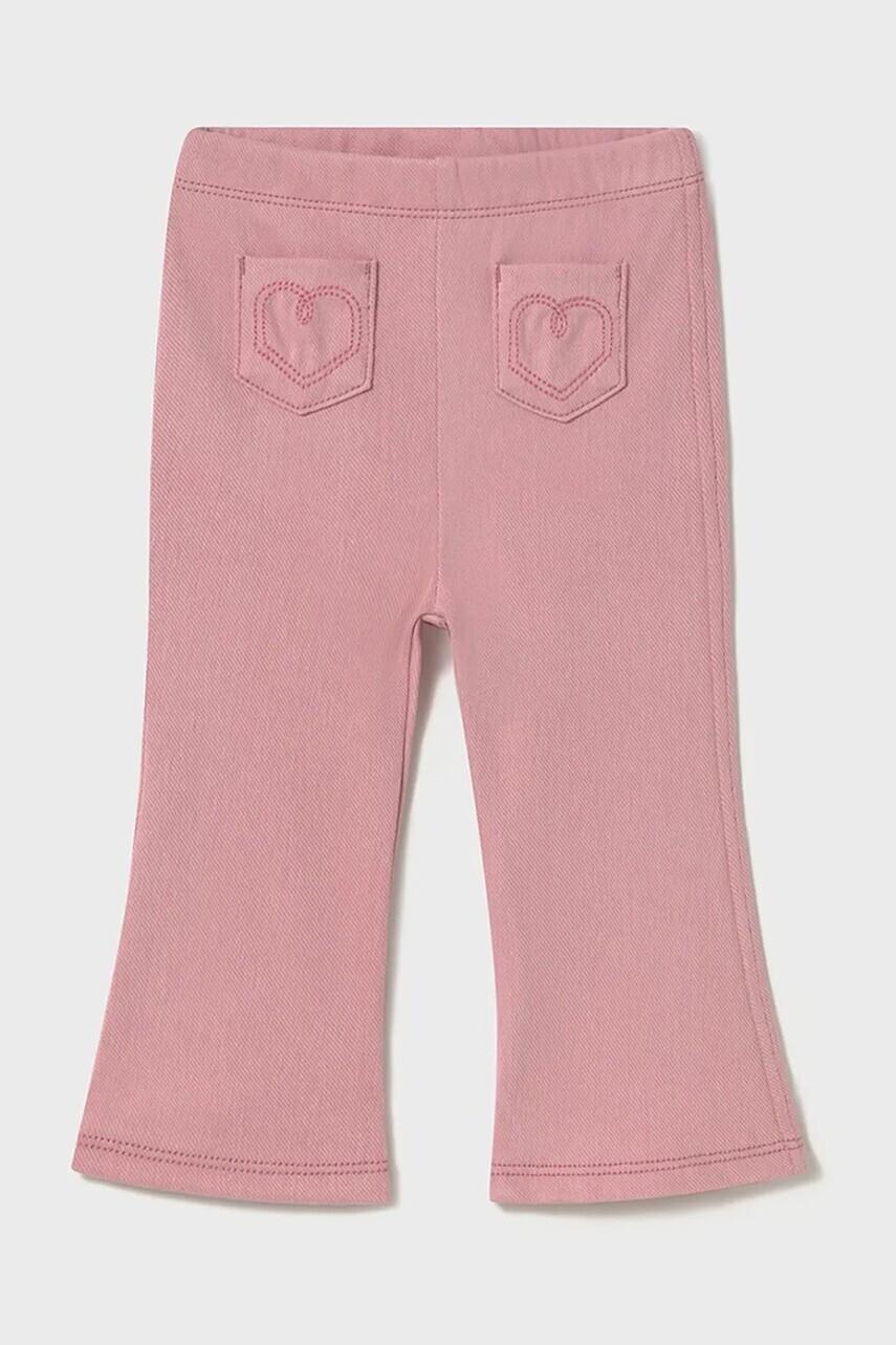 Detské legíny Mayoral ružová farba, jednofarebné, 1731