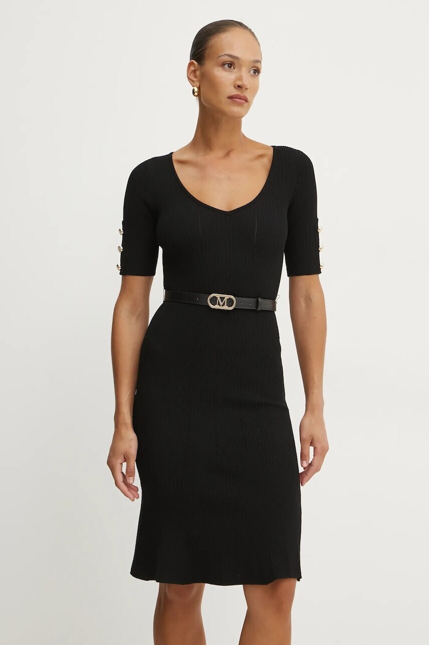 Šaty Marciano Guess GRACE čierna farba, mini, priliehavé, 5RGK07 5810Z
