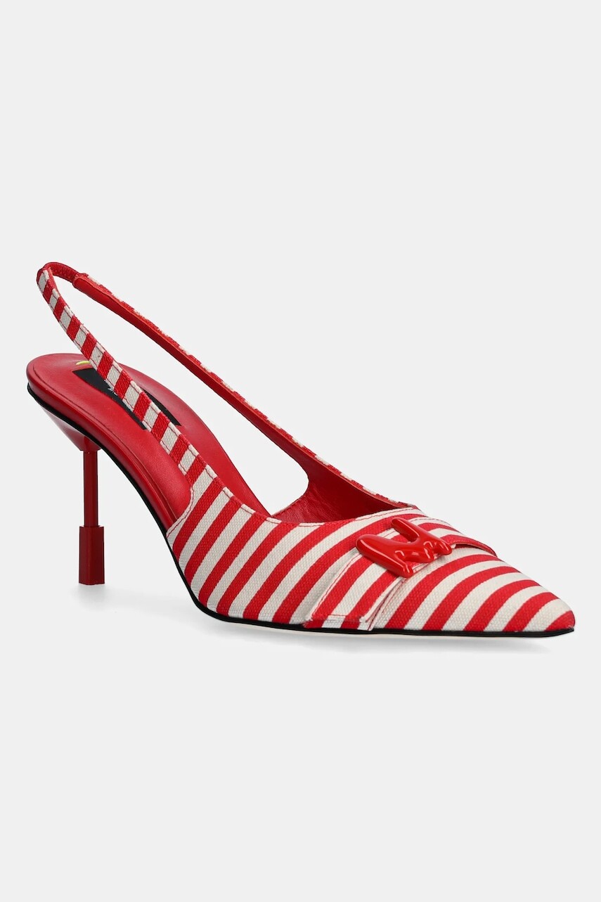 Lodičky MSGM červená farba, 3841MDS834