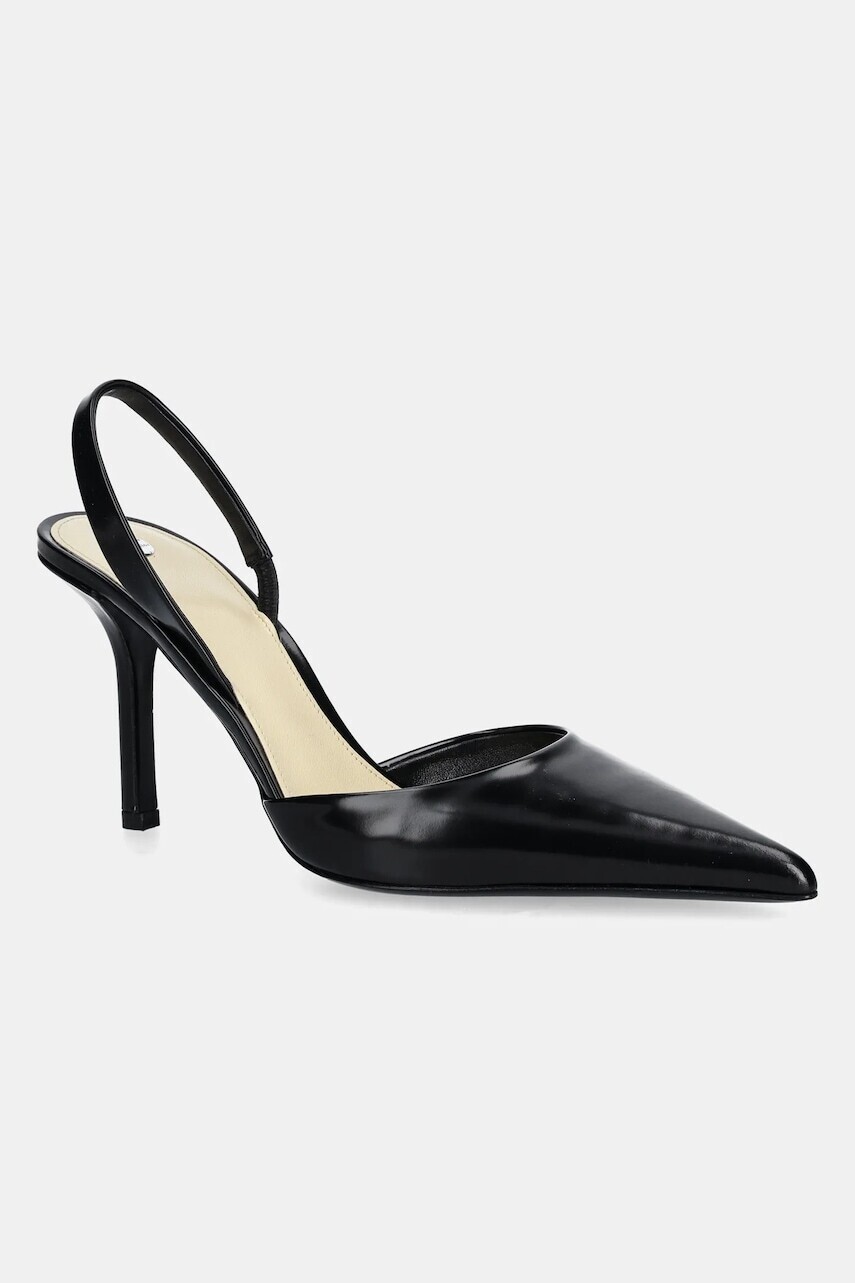 Kožené lodičky Proenza Schouler Slash čierna farba, SH251001