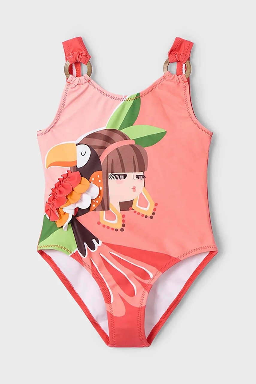 Jednodielne detské plavky Mayoral oranžová farba, 3718