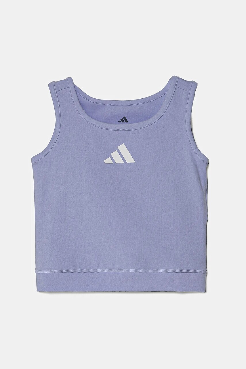 Detský top adidas fialová farba, JD1815