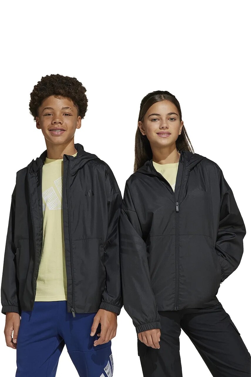 Detská bunda adidas čierna farba, JC9447