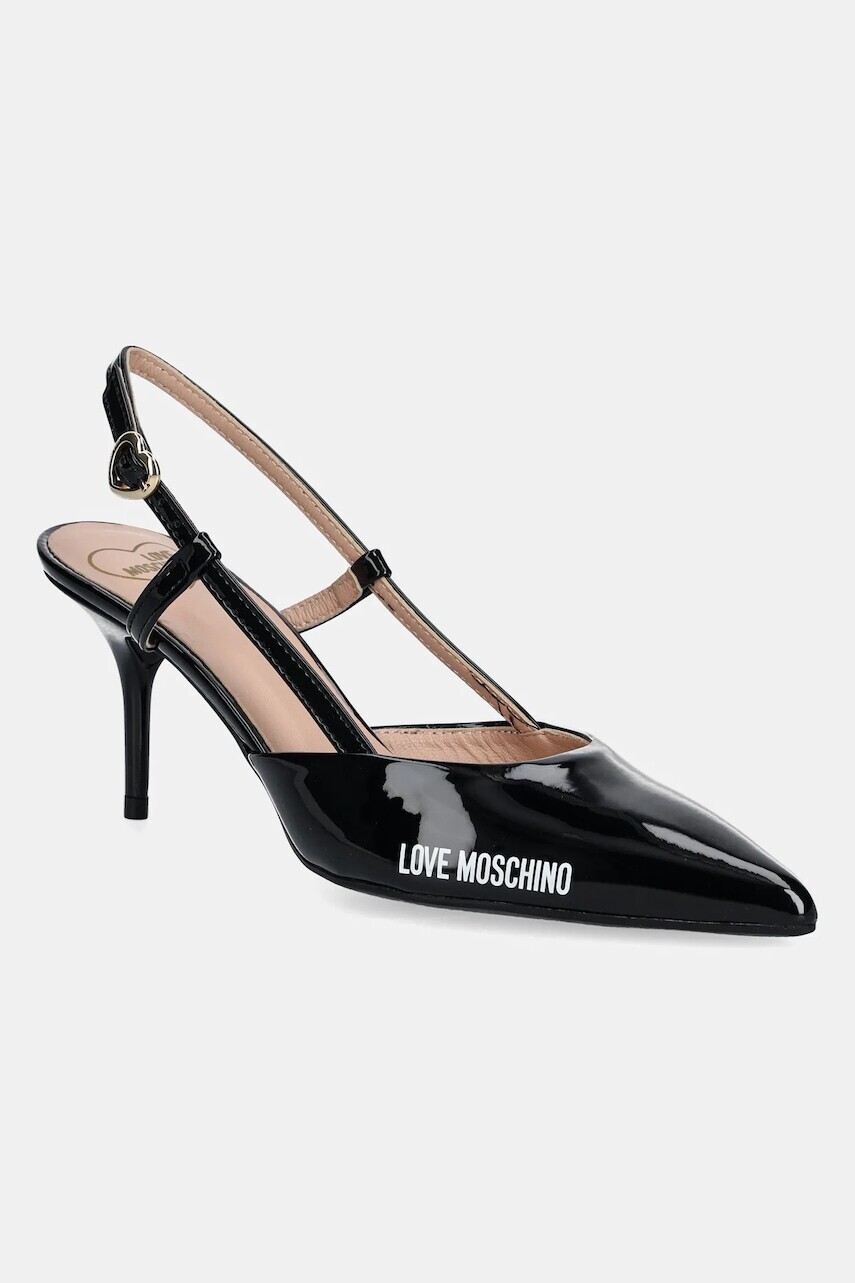 Lodičky Love Moschino čierna farba, JA10627G1MIH0000