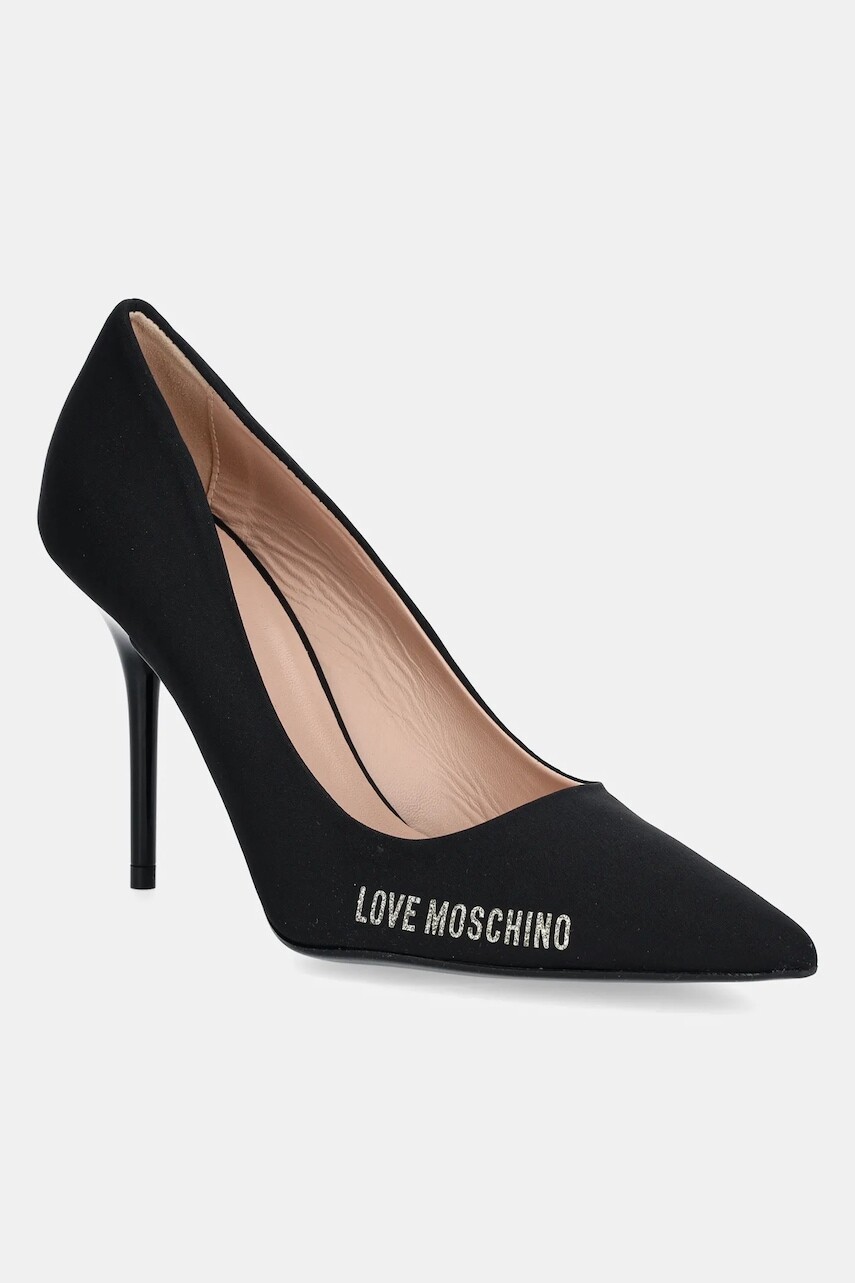 Lodičky Love Moschino čierna farba, JA10059G1MIM0000
