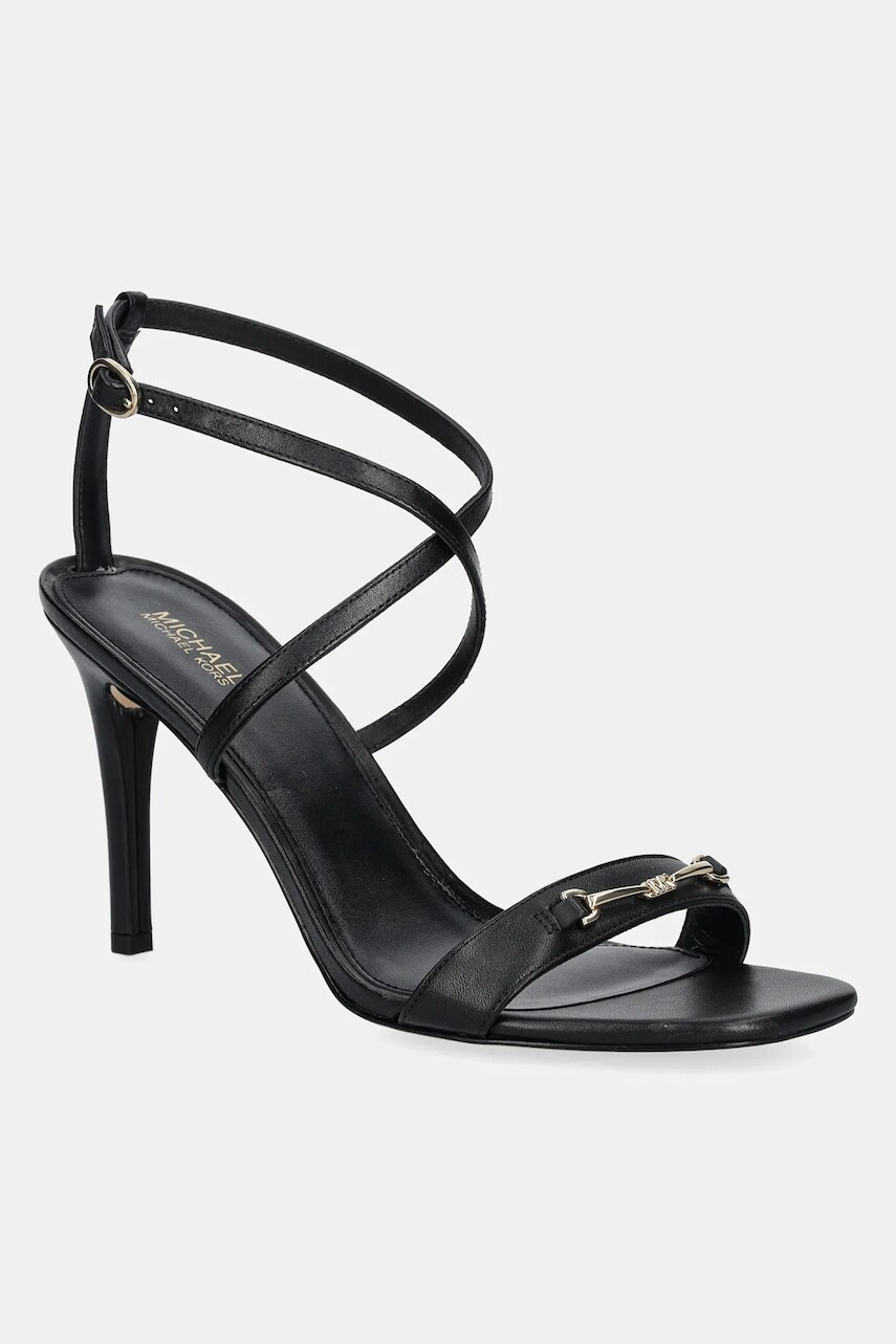 Kožené sandále MICHAEL Michael Kors Lena čierna farba, 40R5LEHS1L.001