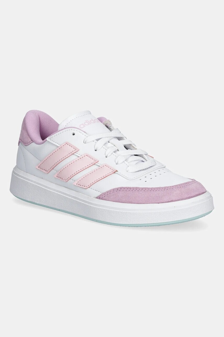 Detské tenisky adidas COURTBLOCK biela farba, JH8566