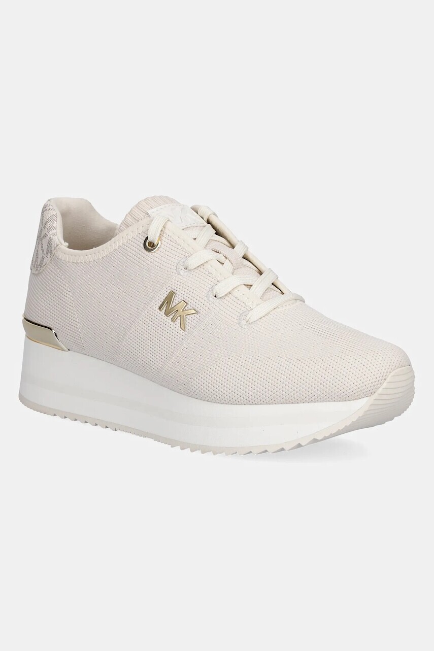 Tenisky MICHAEL Michael Kors Monique béžová farba, 43F2MQFSAD.141