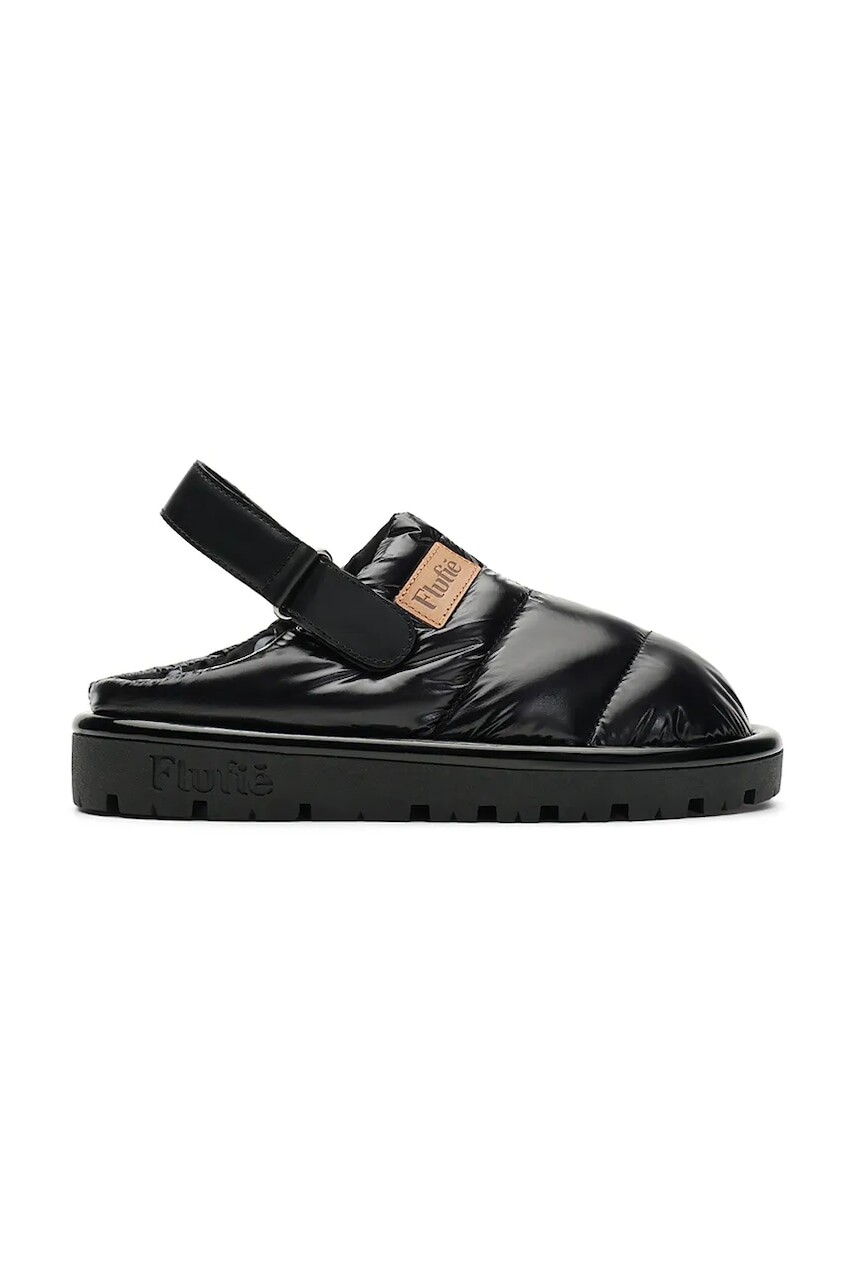 Papuče Flufie Jet Black čierna farba, CLG5003