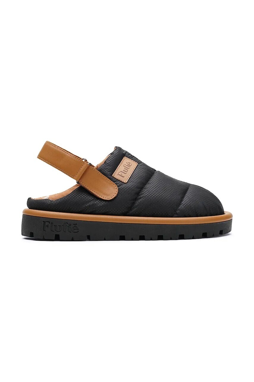 Papuče Flufie Jet Black čierna farba, CLG5001