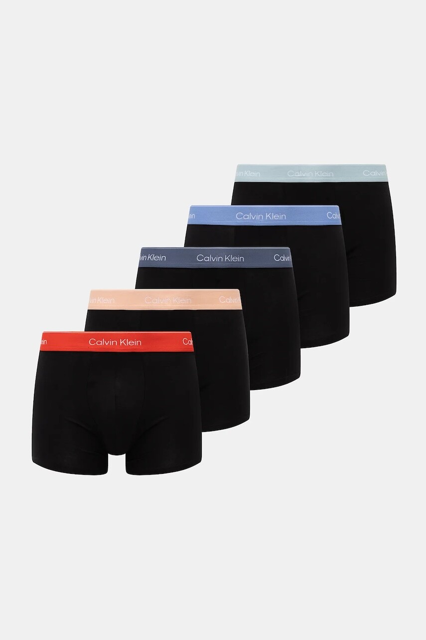 Boxerky Calvin Klein Underwear 5-pak pánske, čierna farba, LV00NB4395