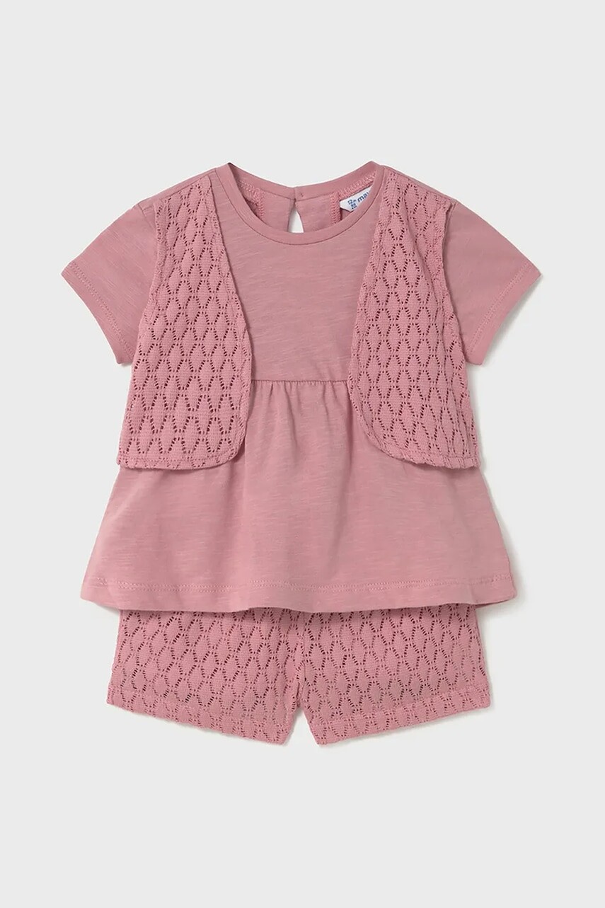 Detské tričko a šortky Mayoral ružová farba, 1239