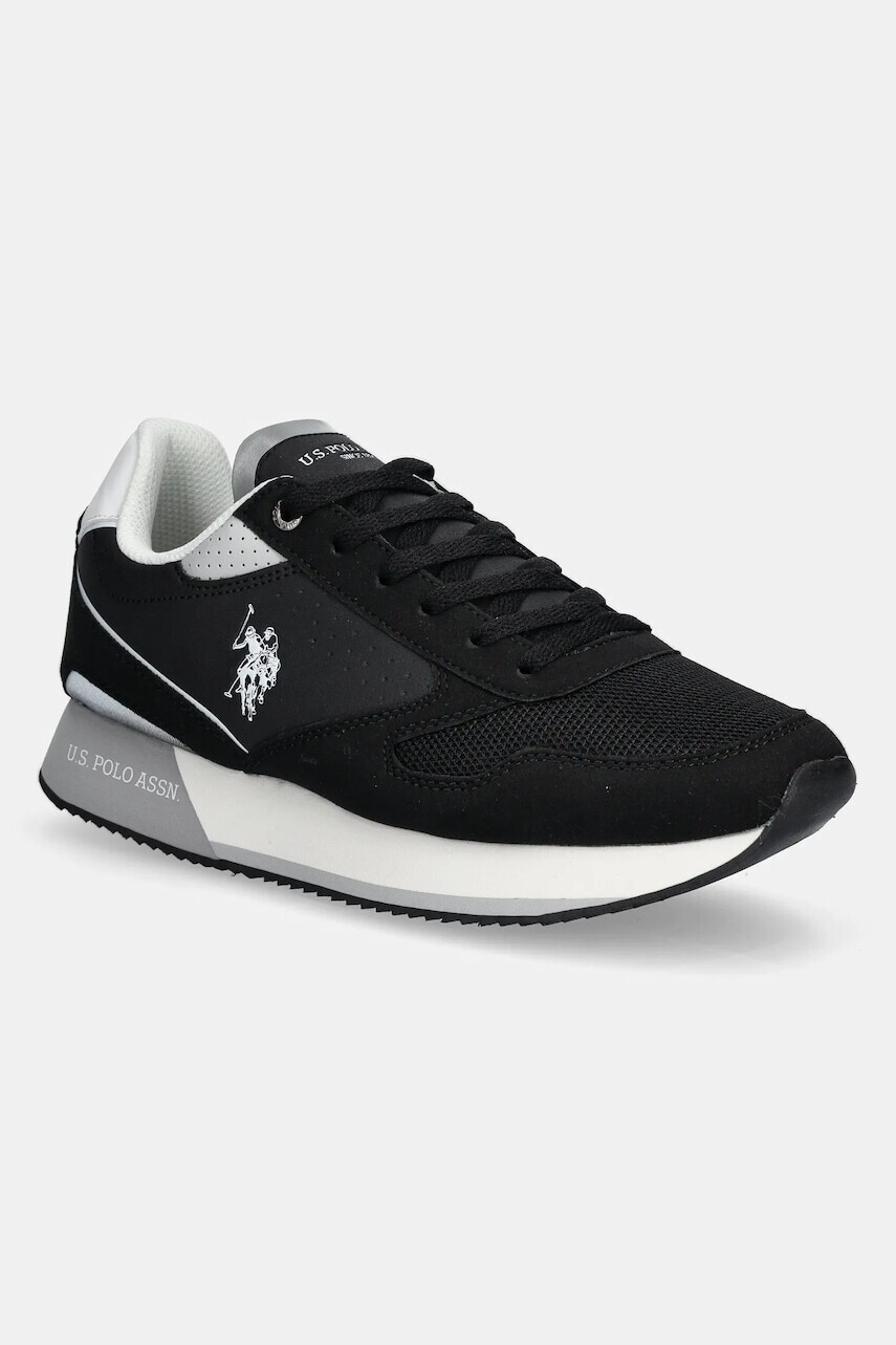 Tenisky U.S. Polo Assn. NOBIL pánske, čierna farba, NOBIL003M/5HY9