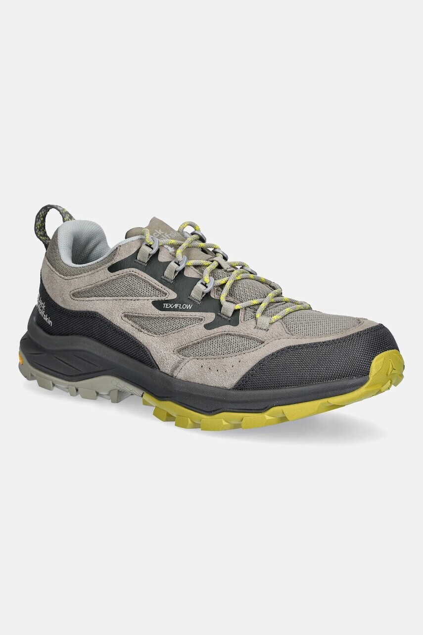 Topánky Jack Wolfskin Cyrox Vent Low pánske, šedá farba, A64089