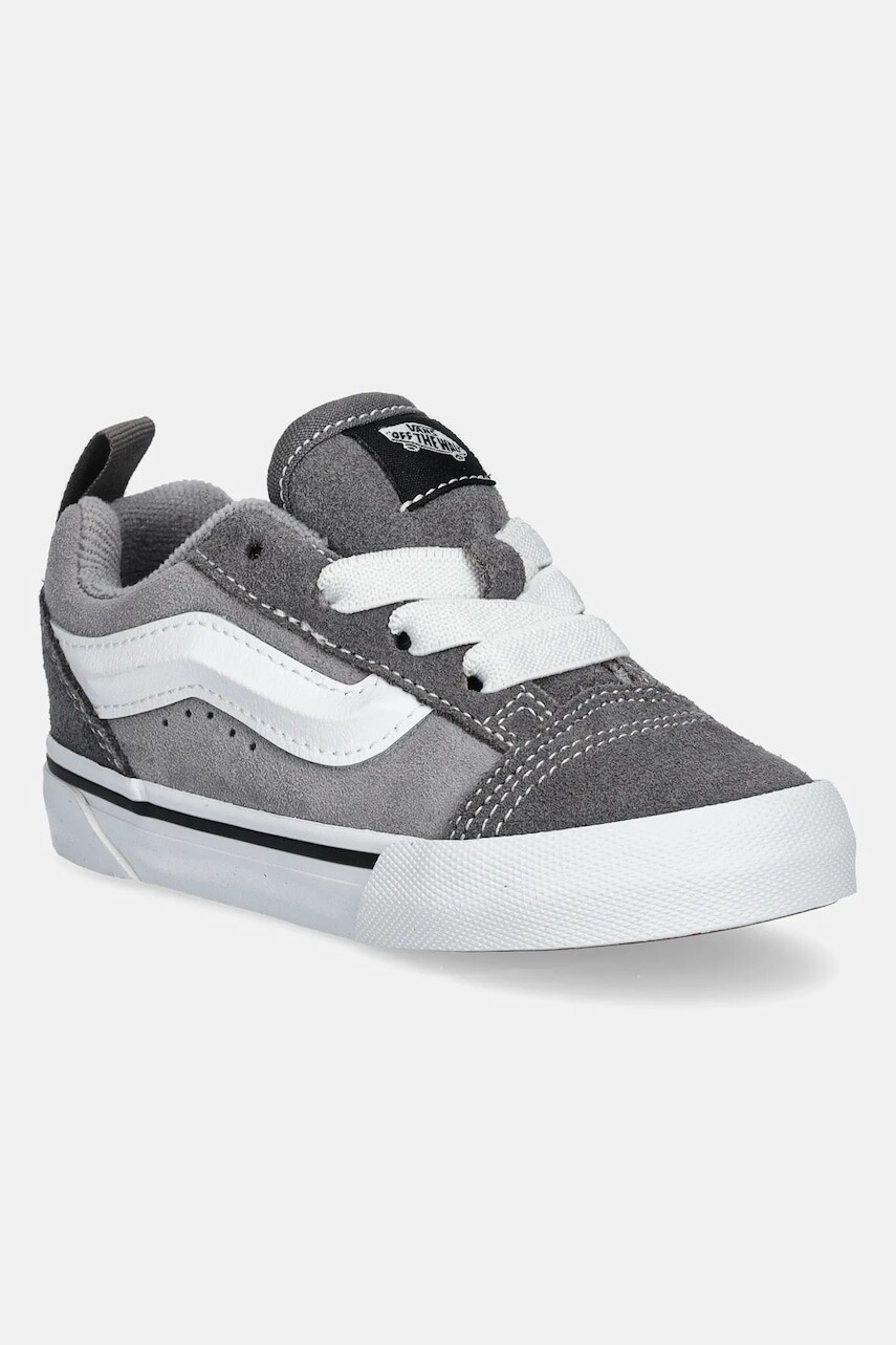 Detské semišové tenisky Vans Knu Skool šedá farba, VN000SDSI5G1