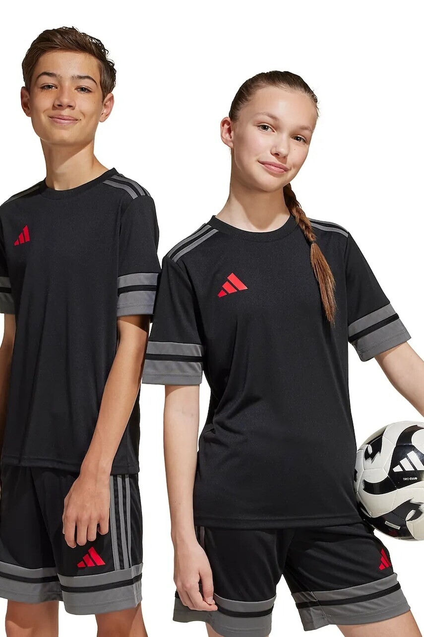 Detské tričko adidas Performance čierna farba, vzorované, JN4449