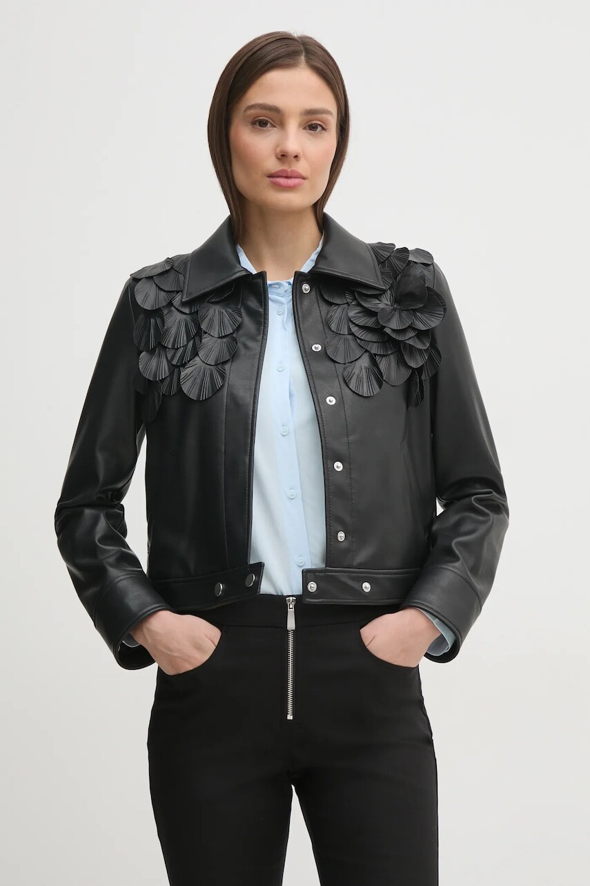 Bunda Sisley čierna farba, prechodná, 20BZLN05K