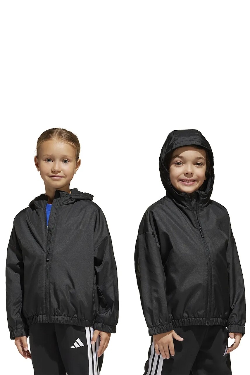 Detská bunda adidas čierna farba, JC9441