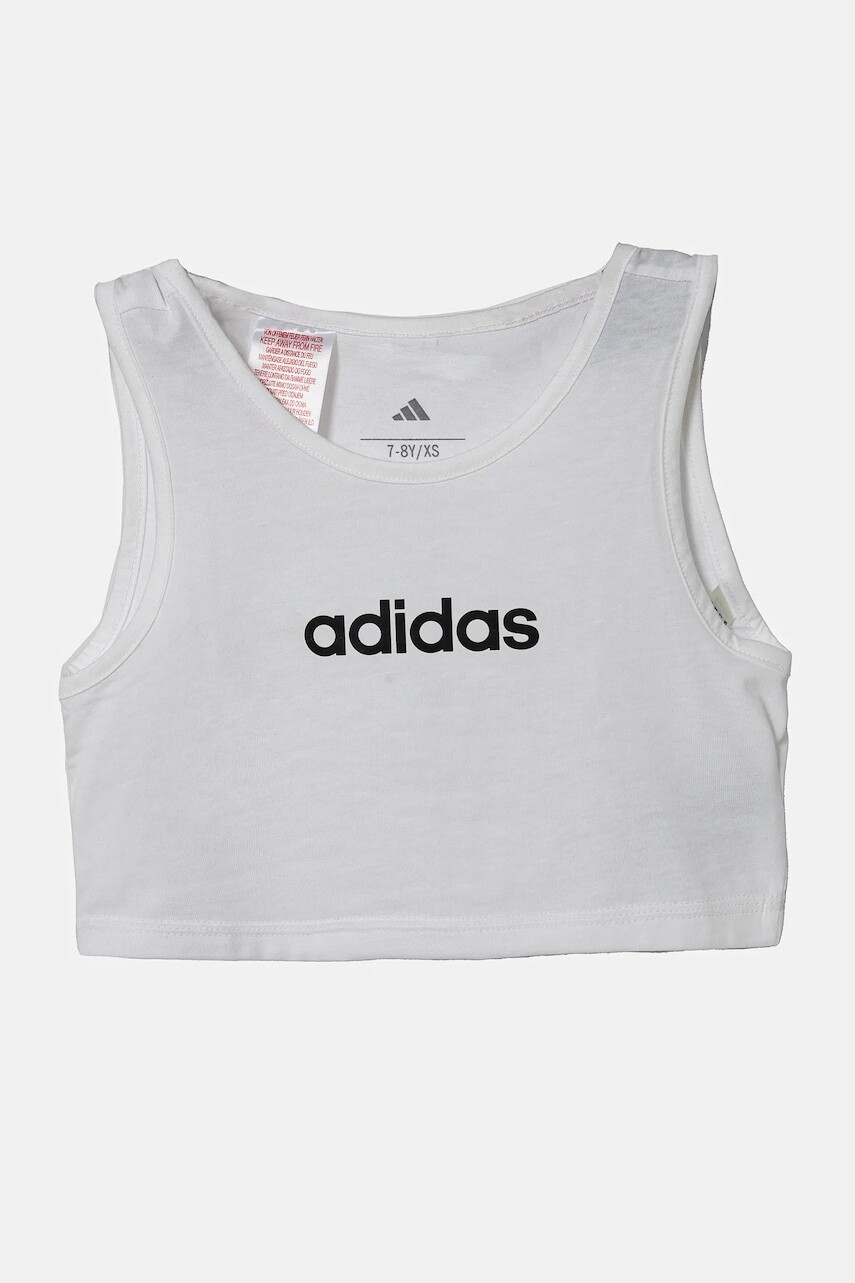 Bavlnený top adidas biela farba, JC9734