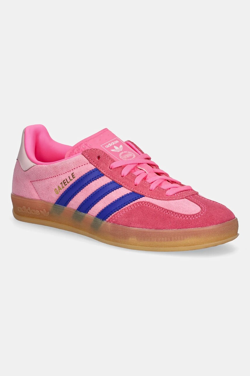 Semišové tenisky adidas Originals Gazelle Indoor W dámske, ružová farba, JQ0194