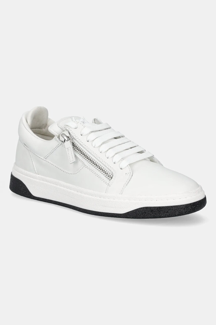 Kožené tenisky Giuseppe Zanotti GZ pánske, biela farba, RM30035.002