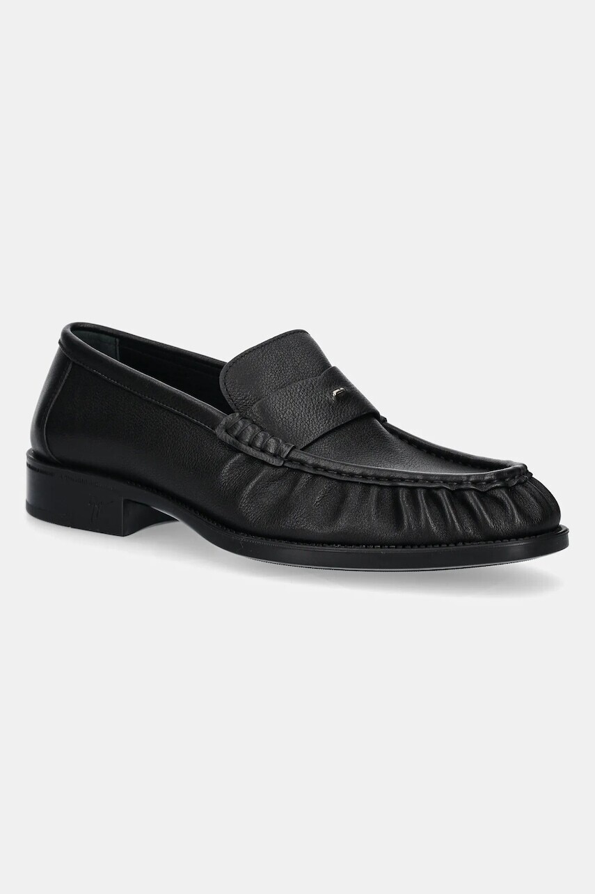 Kožené mokasíny Giuseppe Zanotti Sorrento pánske, čierna farba, IU40001.011