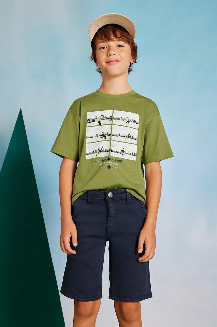 Detské krátke nohavice Mayoral tmavomodrá farba, 6206