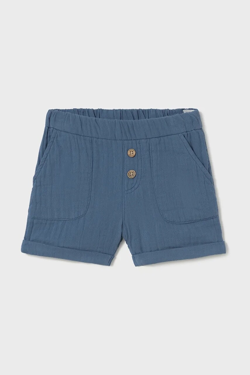 Detské bavlnené šortky Mayoral tmavomodrá farba, 1241
