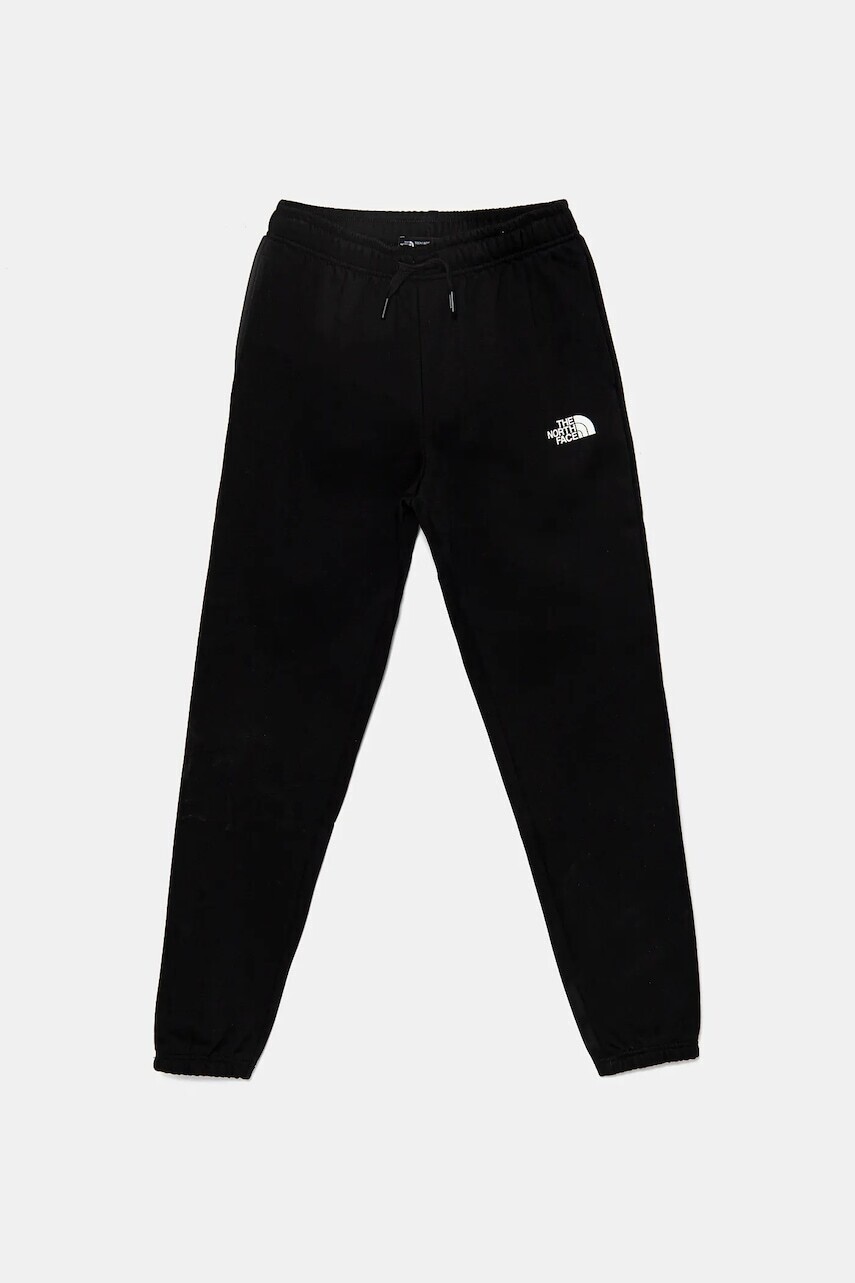 Detské tepláky The North Face TEEN REGULAR TAPERED JOGGERS čierna farba, jednofarebné, NF0A8BHTJK31