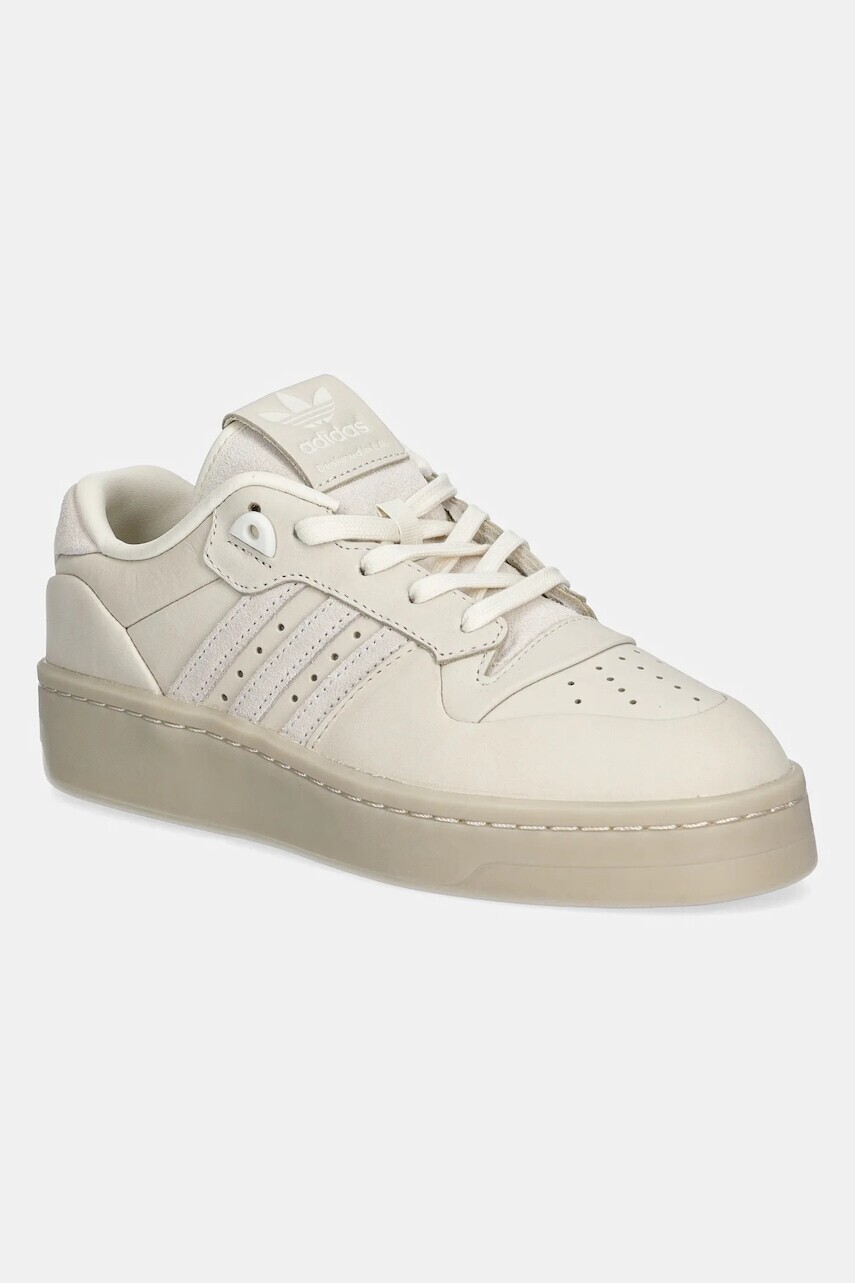 Nubukové tenisky adidas Originals Rivalry Lux Low W béžová farba, IH0350