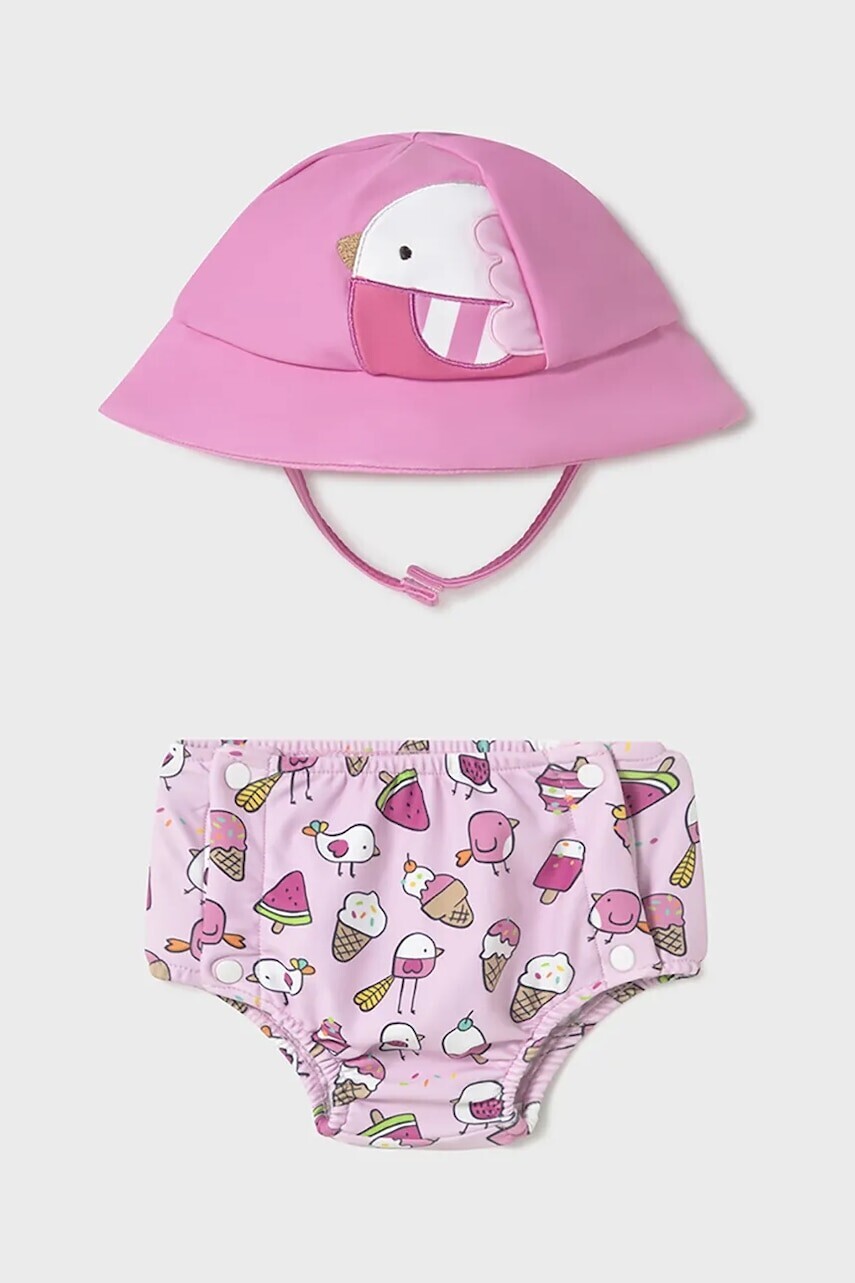 Detské plavky Mayoral Newborn ružová farba, 1620