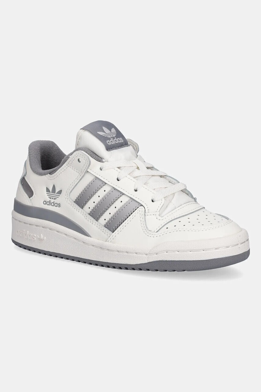 Detské kožené tenisky adidas Originals FORUM LOW béžová farba, JI0405