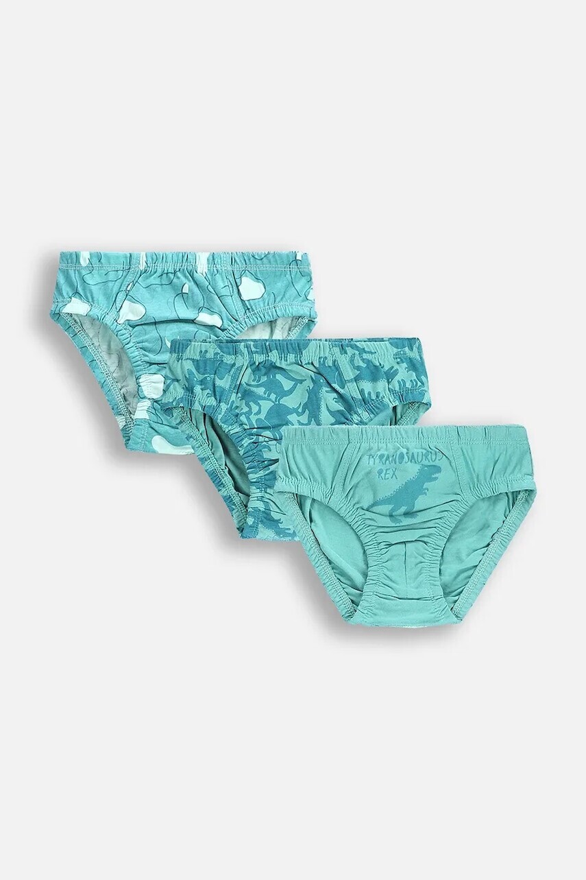 Detské slipy Coccodrillo zelená farba, PANTS