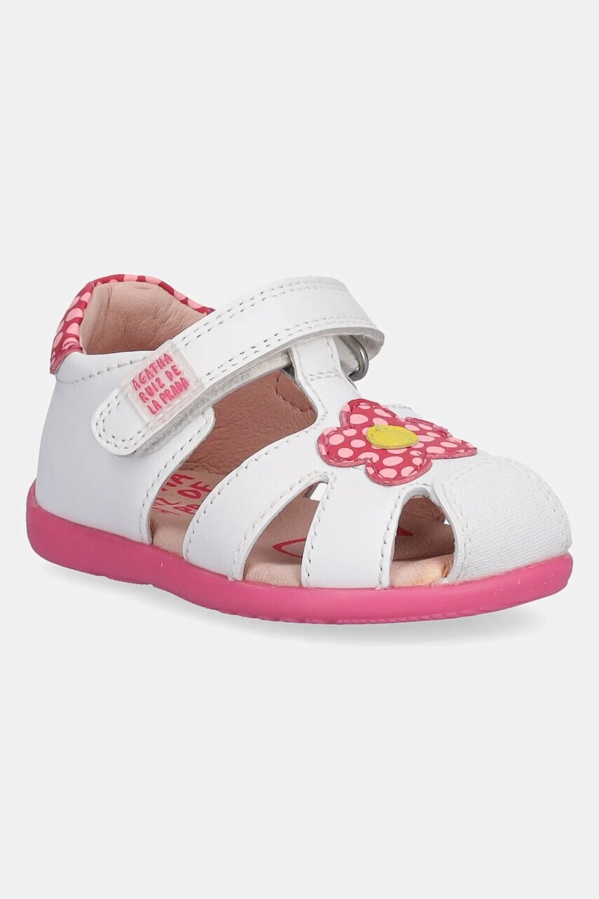 Detské kožené sandále Agatha Ruiz de la Prada biela farba, 252900